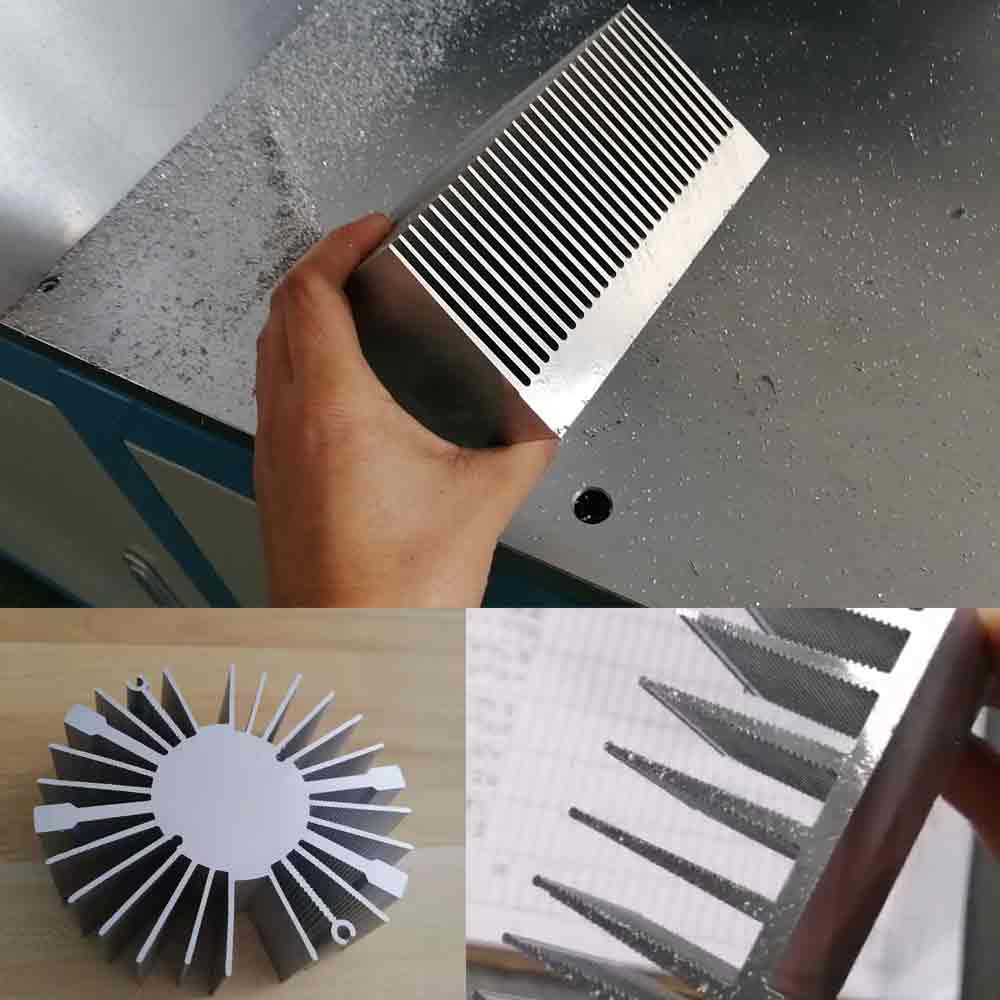 分離式型材切割機(jī)鋸切散熱器、鋁蜂窩板、太陽花