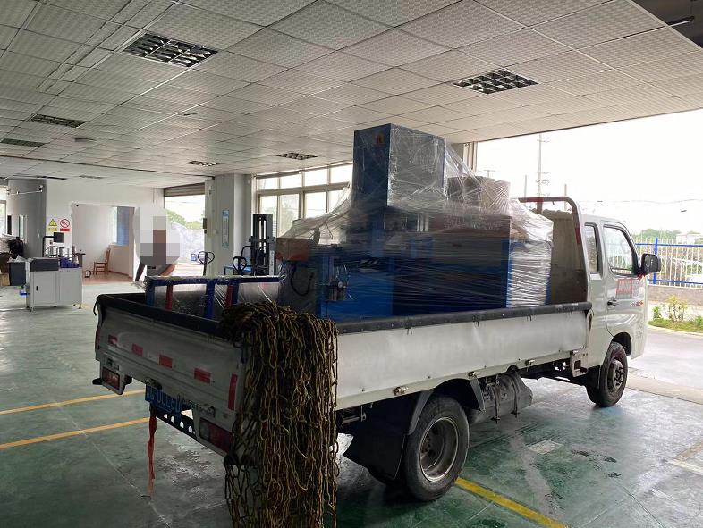 【寧波】高精密全自動切鋁機(jī)SDY-Q450，客戶用來切割散熱器，出庫走起??！